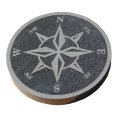 Kompas i granit sort blank Ø40 cm